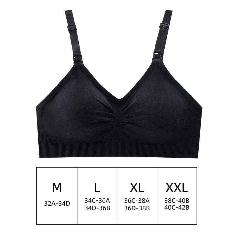 Hand Free Nursing Bra Front Opening Hands Free Pumping Model Hfpn01 for Maternity Breastfeeding