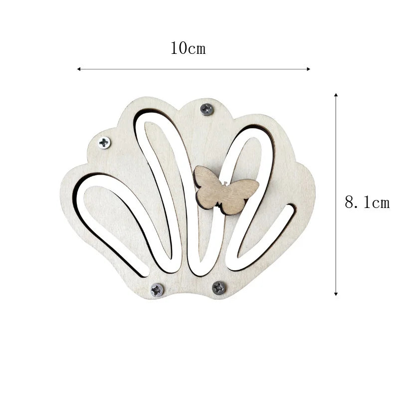 Baby DIY Wooden Montessori  Busy Board Parts  Busy Board Accessories Slide Alarm Clock Educational Toy Gear for Children Gifts