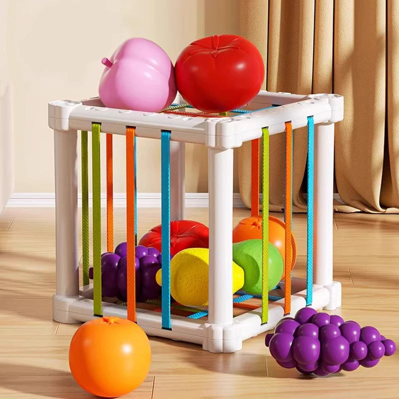Simulation Magnetic Montessori Fruit Sesele House Lemon Grape Apple Durian Seasoning Baking Toy Wooden Educational Toys For Gift
