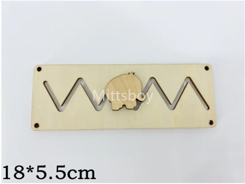 Montessori Wooden Busy Board Educational Toy With Zipper Numeric Letters Cloud Pairing Learning Gift