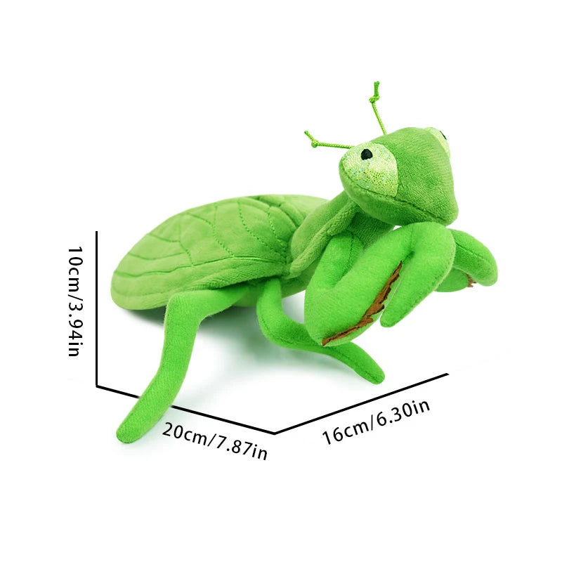 Wholesale 1pcs 6 Kinds Of Insects Plush Toys Lifelike Butterfly Ant Bee Ladybug Mantis Spider Funny Simulated Insect Model Doll
