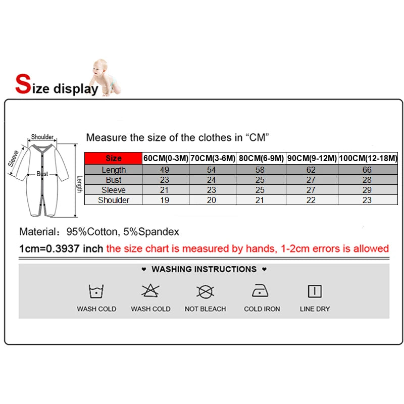 2-Piece Solid Color Unisex Long Sleeves Baby Boy Girl Rompers Cotton Soft Infants Outfits