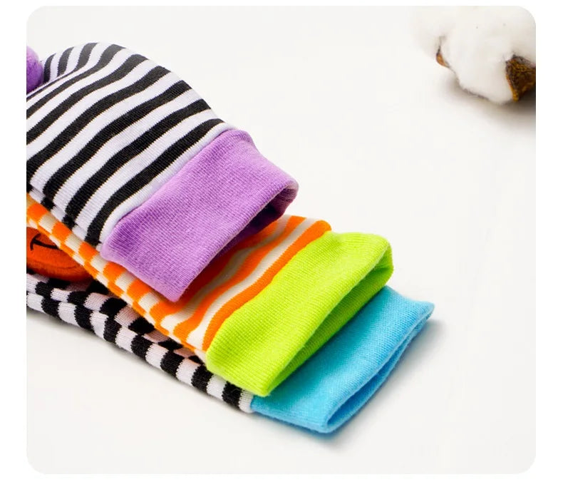 Newborn Baby Cute Stuffed Animals Baby Rattles Soft Socks Wristband Set Baby Rattles Toys Make Sounds Games For Babies