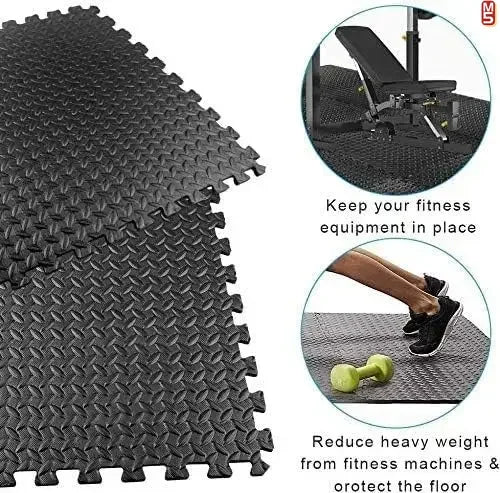 1-20PCS Soft Foam Interlocking Carpet Tiles - Non-Slip Puzzle Floor Mats Ideal for Home Gym and Baby Playroom  Rugs for Bedroom