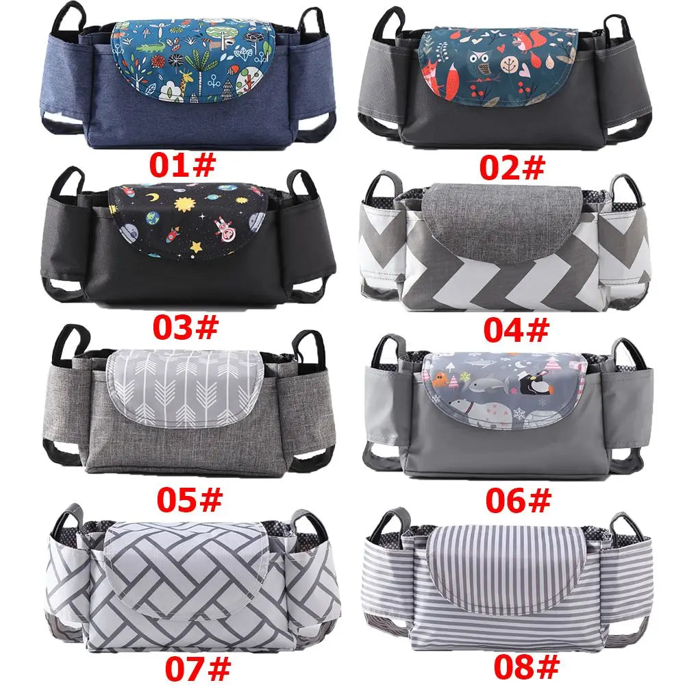 Infant Nappy Bags Pram Buggy Carriage Mummy Bag Stroller Storage Bag Bottle Holder Baby Pram Organizer Stroller Cup Holder