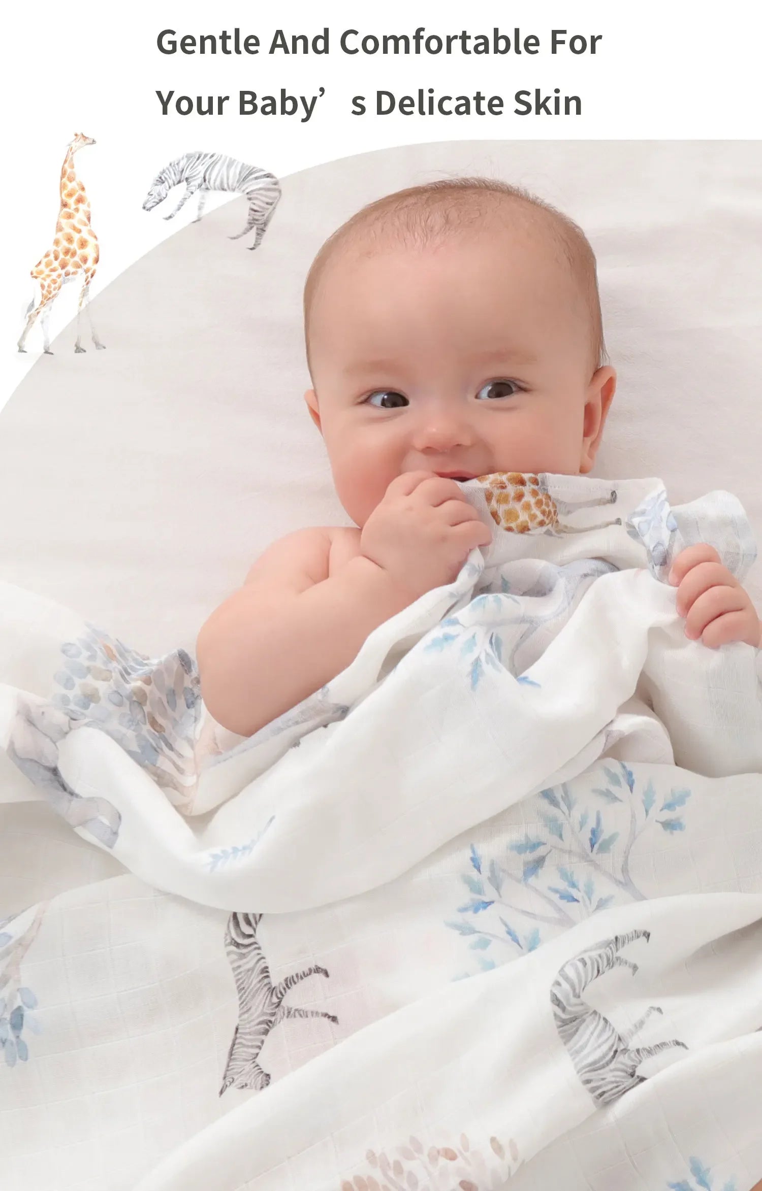 120*120 Cm Soft Muslin 100% Cotton Baby Blanket Cute Cartoon Newborn Blankets Bath Gauze Infant Wrap Sleepsack Stroller Cover