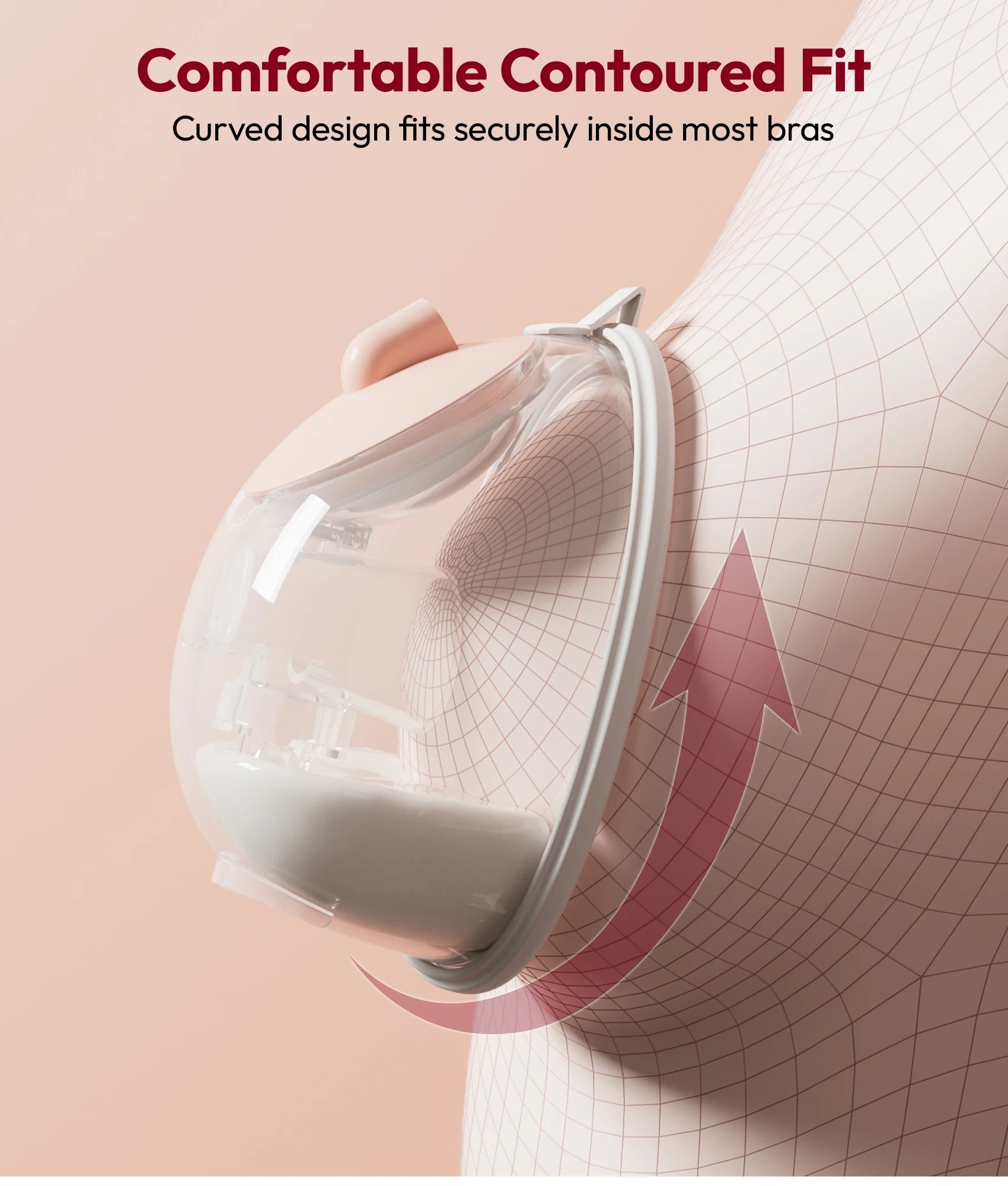 NCVI Electric Breast Pump, with Wearable Cups,4 Modes 9 Levels,Quiet &  Portable Rechargeable for Breastfeeding Moms