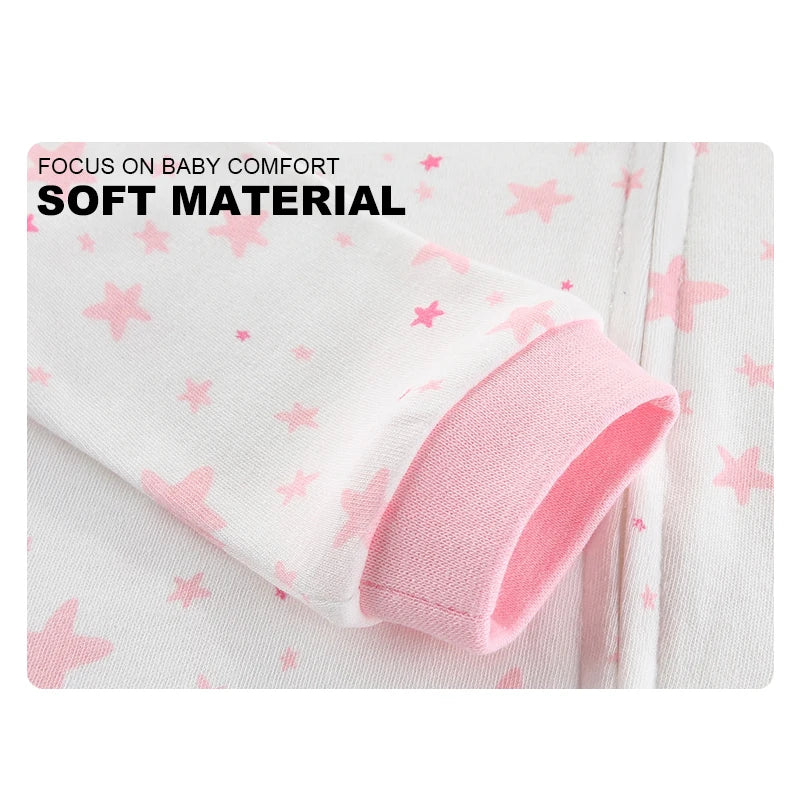 Kiddiezoom 3 Pcs/lot Autumn Winter Solid Zipper Baby Boy Girl Rompers 100%Cotton Soft Newborn Clothes Baby Shower Gifts