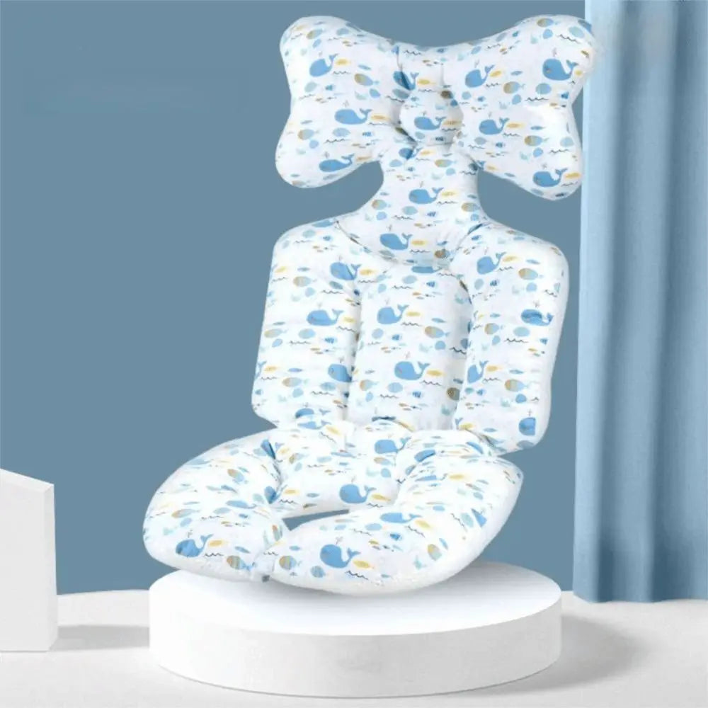 Soft Baby Stroller Cushion Comfortable Breathable Baby Pram Seat Mat Car Seat Cartoon Printed Dining Chair Cotton Pad Toddler