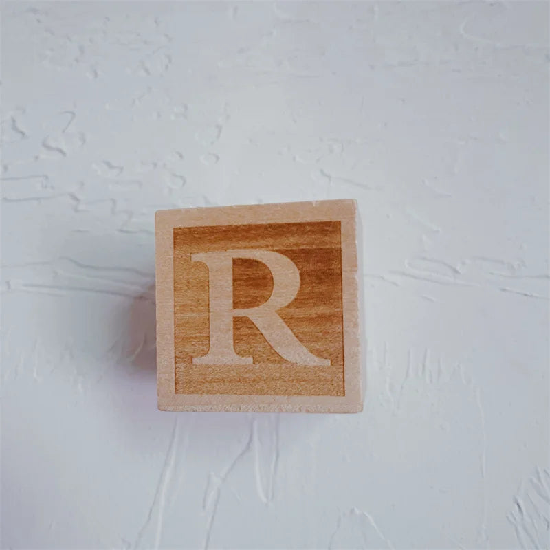 Wooden Alphabet Ornaments AtoZ for Custom Names Nordic Style 26 Letter Set for Home Decor Crafts and Photography Props