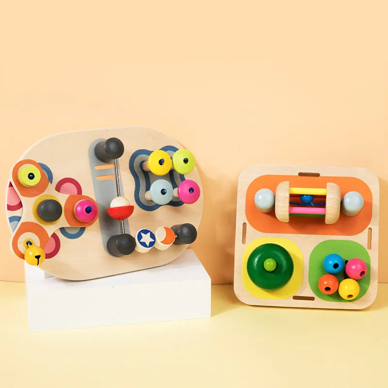2026 Montessori Busy Board Accessories Colorful Counting Bead Three Color Light Card Insertion Light Educational Toy Trainig Toy