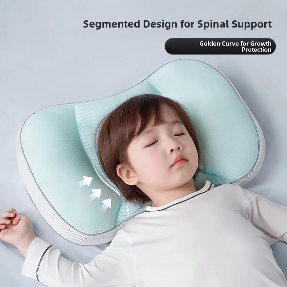 New Reversible Baby Pillow Breathable Comfortable Newborn Pillow Soft Green Baby Sleep Pillow Children