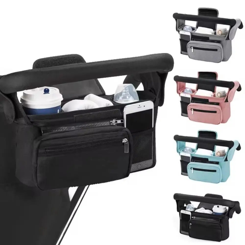 Large Capacity Stroller Organizer Bags Oxford Cloth Multi Pocket Baby Stroller Storage Bag Phone Shoulder Pram Diaper Nappy Bags