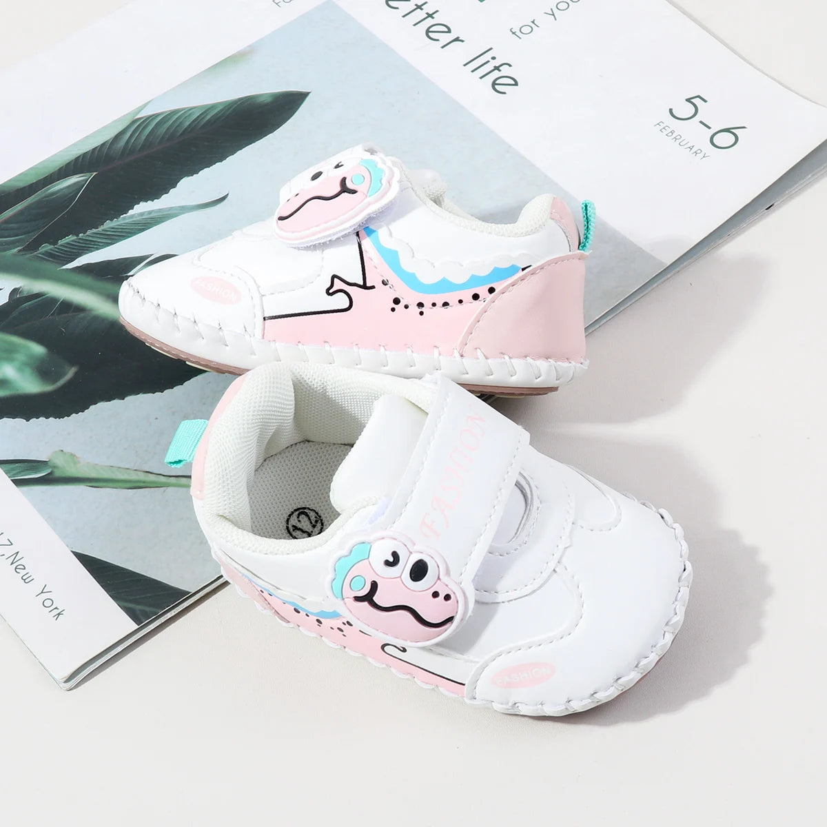 Spring And Autumn Baby Boy's And Girl's Toddler Shoes 0-18 Months High Quality PU Leather And Soft TPR Sole Baby Sneaker