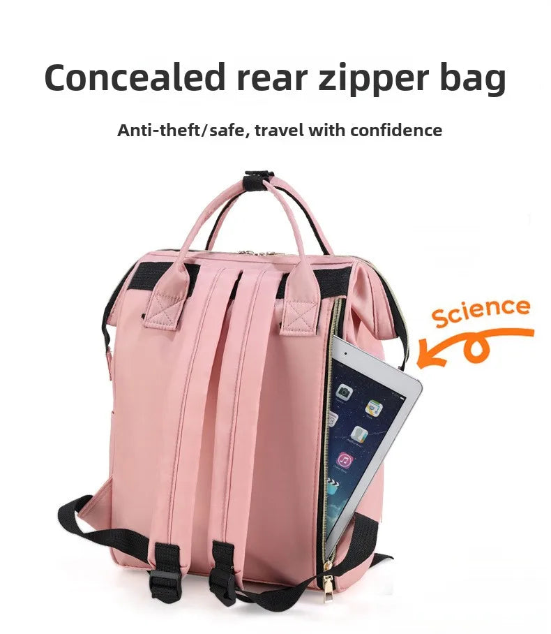 Personalized Name Mommy Bag Multi-functional Double Shoulder Storage Diaper Backpack for Outdoor Traveling Mom Gift