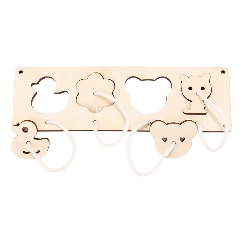 Montessori Busy Board Educational Toy Mirror Animal Gear Cloud Puzzle Model MB-01 For Ages 3 Up