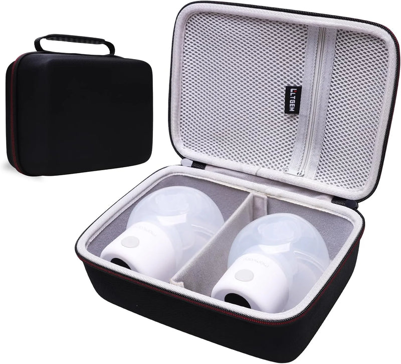LTGEM Breast Pumps Carrying Bag Case Compatible with 2pcs Momcozy S12 Pro / S12Pro / S9 / M5 / All Momcozy Wearable Breast Pump