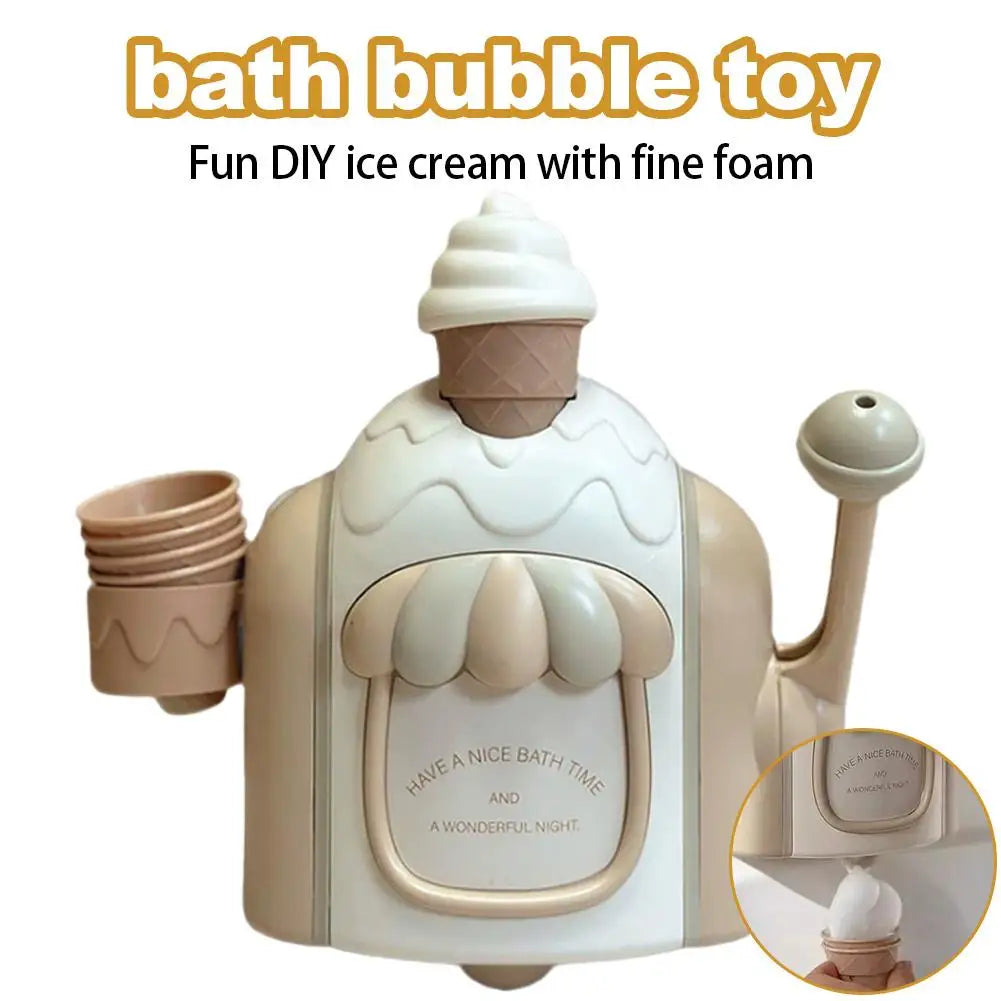 Bath Bubble Toy Funny DlY Ice Cream With Foam