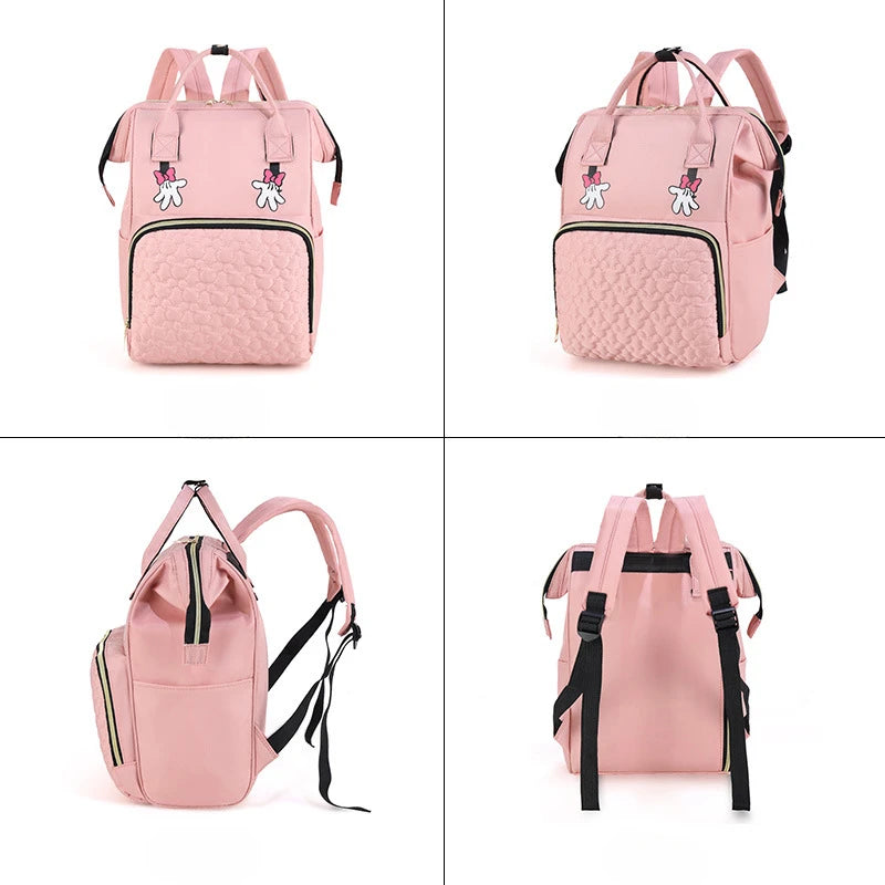 Custom Baby Name Mommy Bag Multi-functional Double Shoulder Storage Diaper Backpack for Outdoor Traveling Mom Gift