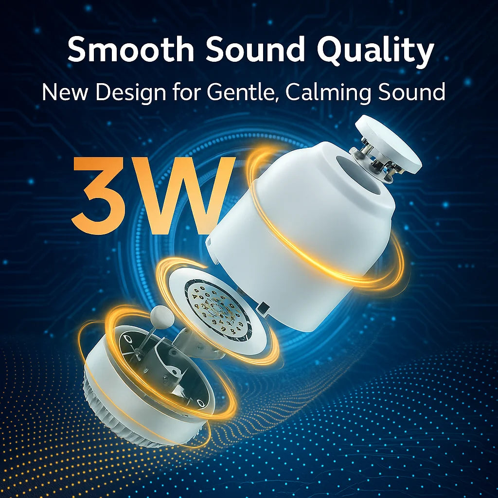 White Noise Machine for Sleeping with Night Light, Portable Sleep Sound Machine, 19 Soothing Sounds for Home Travel Relaxation