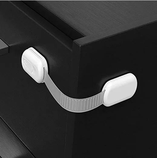 1/3/5Pcs Child Safety Cabinet Locks Premium Adjustable Baby Proof Drawer Latches Bathroom Kitchen Cabinet Drawer Lock