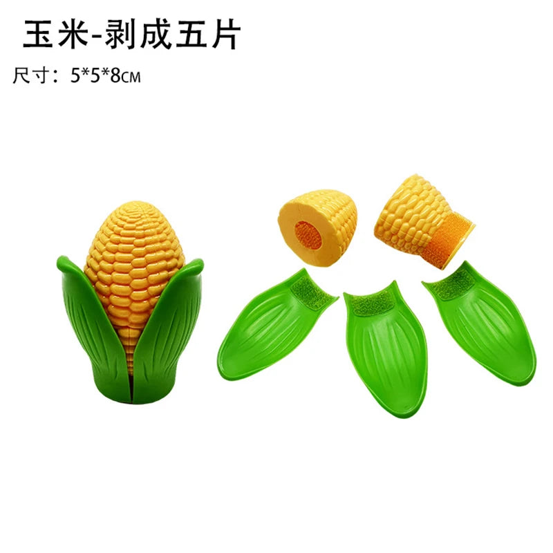 Montessori Chechele Educational Toy Gift Box Paste Simulation Durian Grapefruit Cherry
