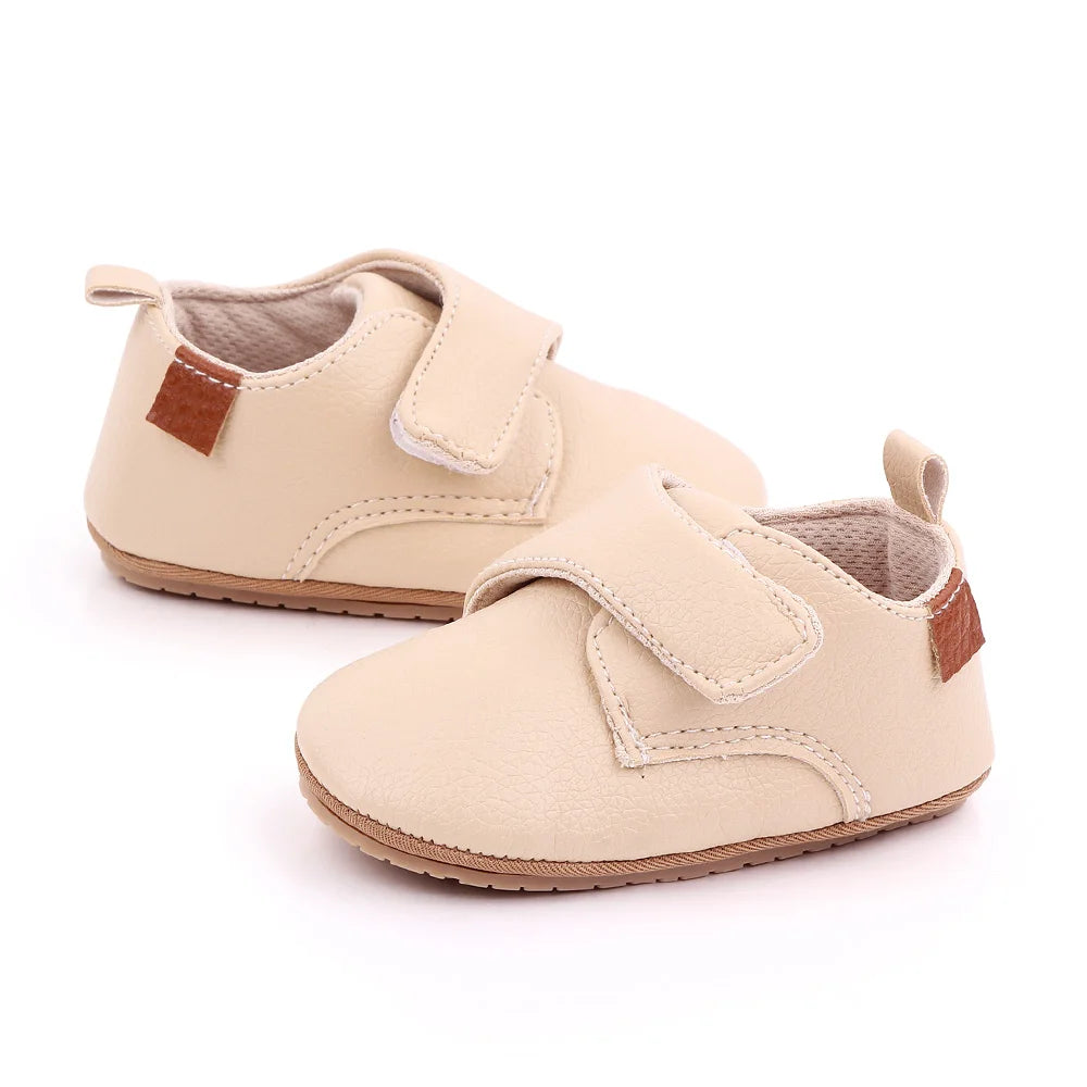 2025 Baby Casual Shoes Korean Style Non-slip Classical High Quality PU and TPR Soft and Warm Toddler Shoes for 0-18 Months D2587