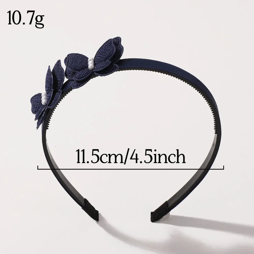 9Pcs Girls Hair Accessories Set Ribbon Bows Bowknot Hairbands Headband Lovely Cheer Hairwear for Kids Boutique Children