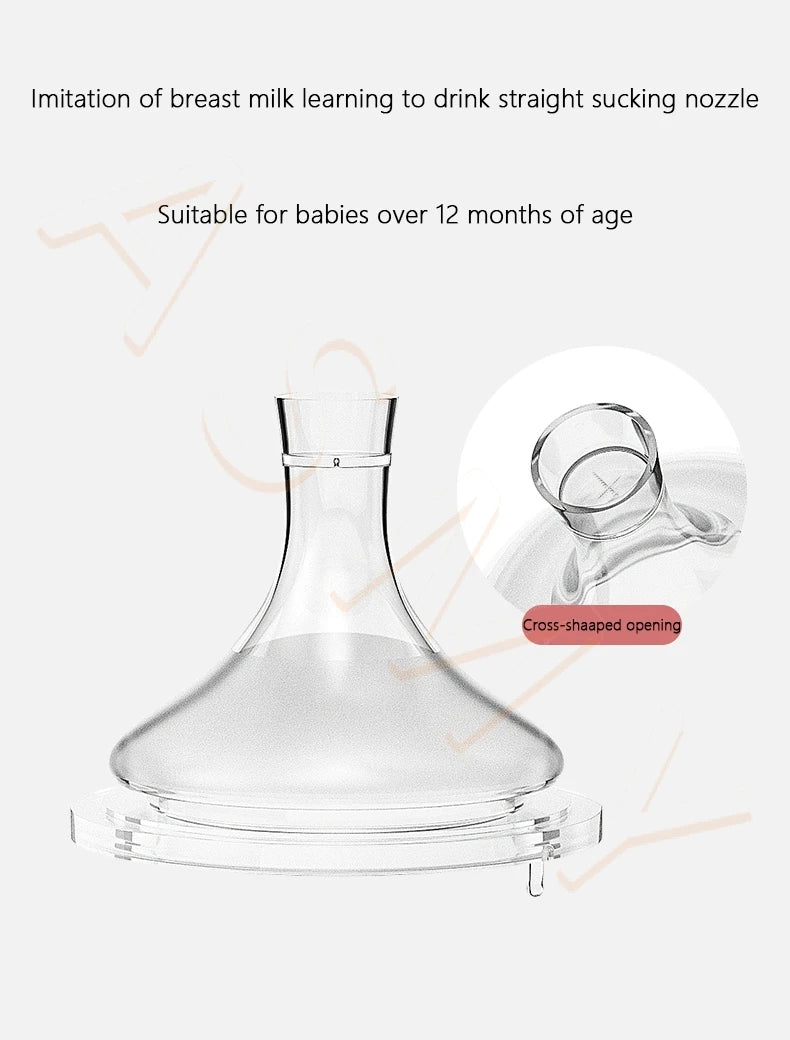 Suitable for wide caliber 5cm milk bottles/duck nipple / straight sucking nipple/soft silicone/anti-colic / bottle accessories