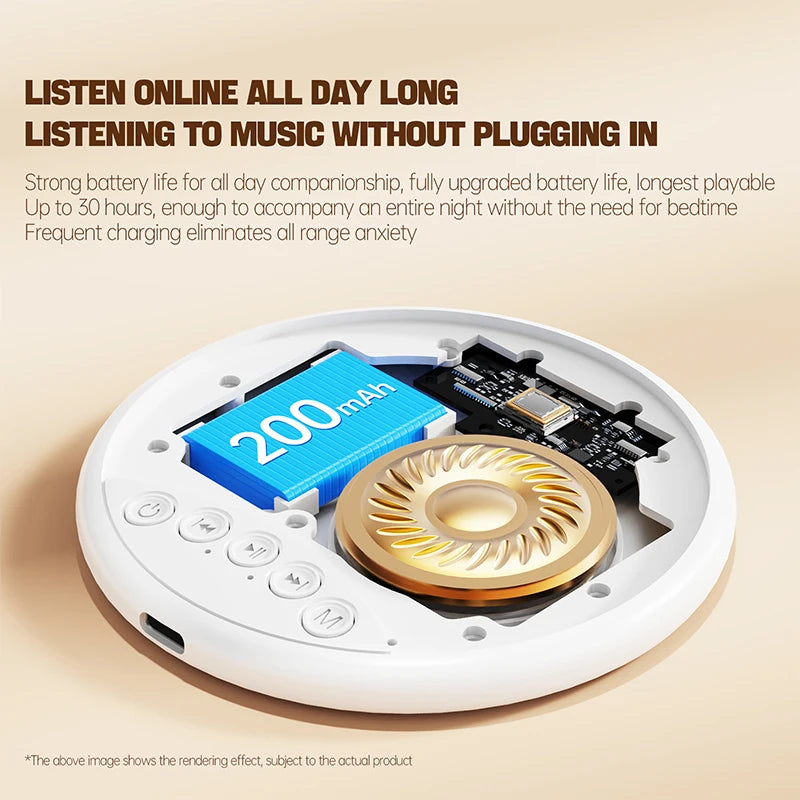 Lenovo Pillow Speaker HiFi Sleep Sound Machine White Noise Bluetooth 5.4 Speaker Digital Alarm Clock Timer Long Battery Life