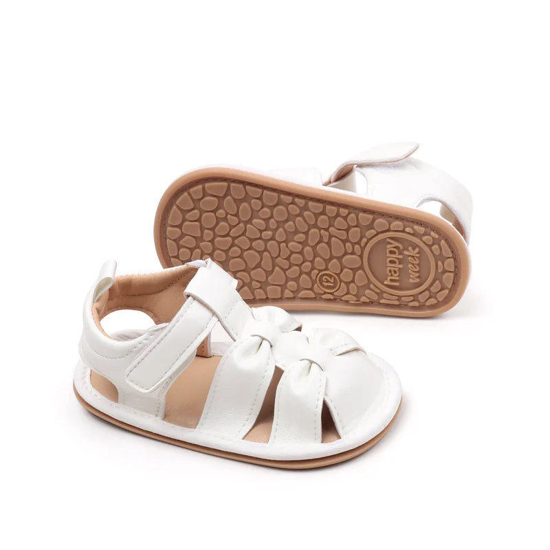 Summer New Style Baby Casual Sandals For Girls Aged 0-2 Years Old Breathable Soft Sole Anti-Slip Learning To Walk Shoes BBW4151