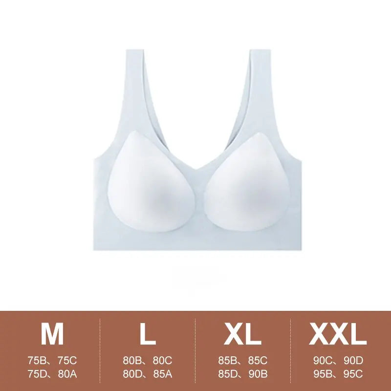 Pre Pregnancy Seamless Women'S Push Up Bra, Sleep Sports Bra, Ultra-Thin No Steel Ring, Comfortable And Sexy Bra