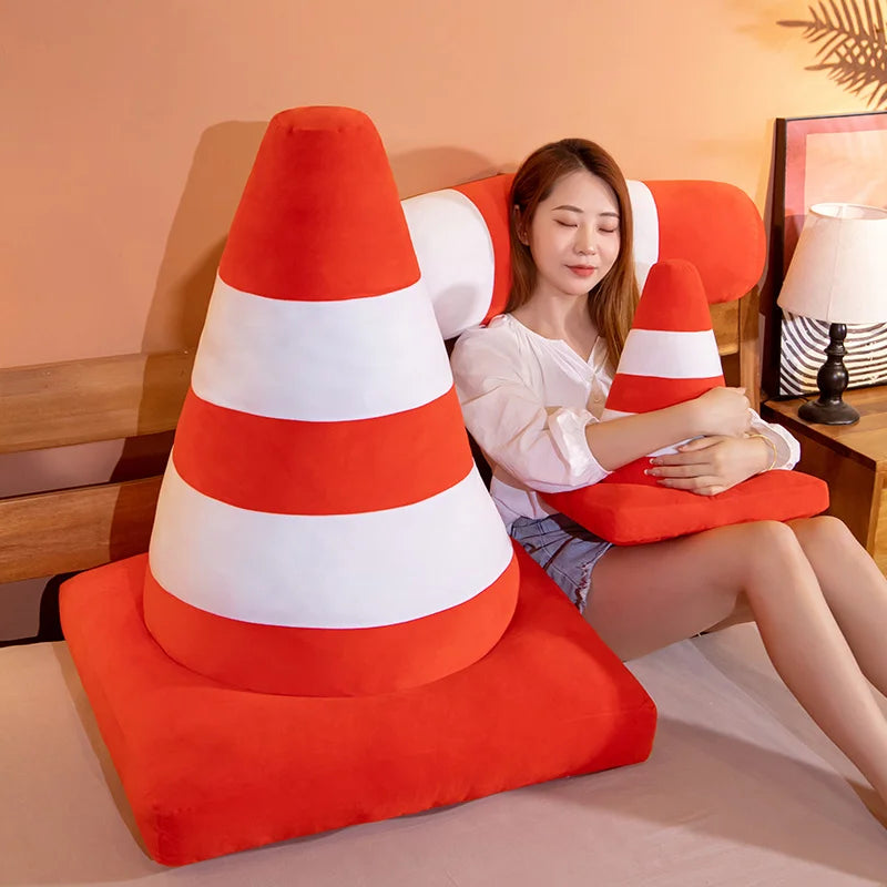 Hot Simulation Vehicle Plush Pillow Creative Roadblock Road Railing Toys Stuffed Soft For Home Decor Prop Sleeping Cushion