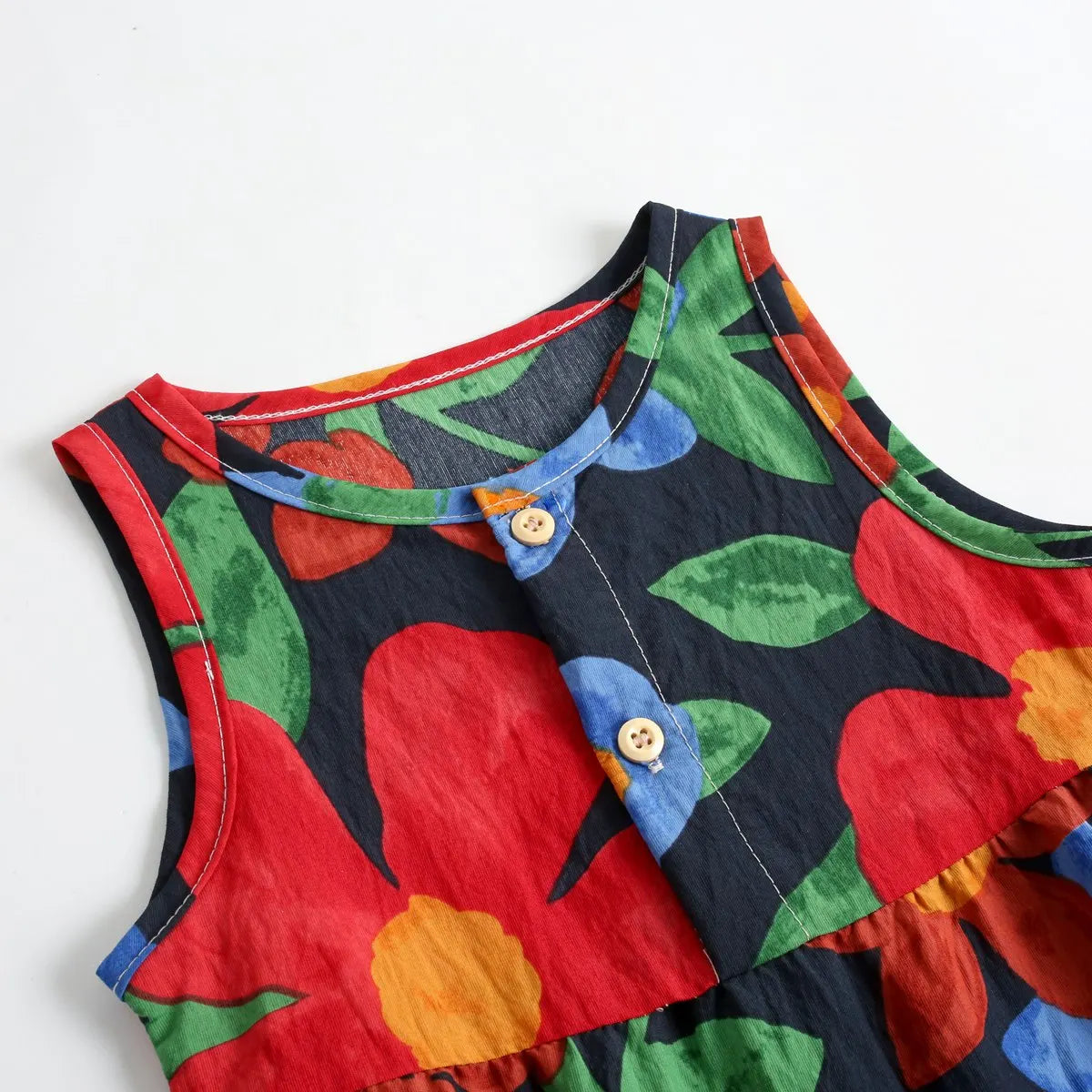 Baby Girls Printing Jumpsuits Flower Summer Rompers Cotton Toddler