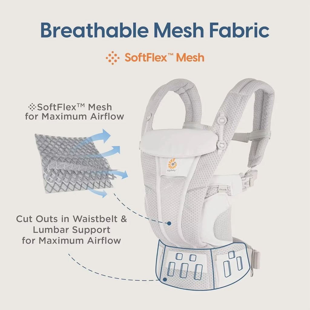 Ergobaby All-Round Carrier Breathable Mesh Baby Carrier with Enhanced Lumbar Support and Air Circulation (7-45 lbs.)