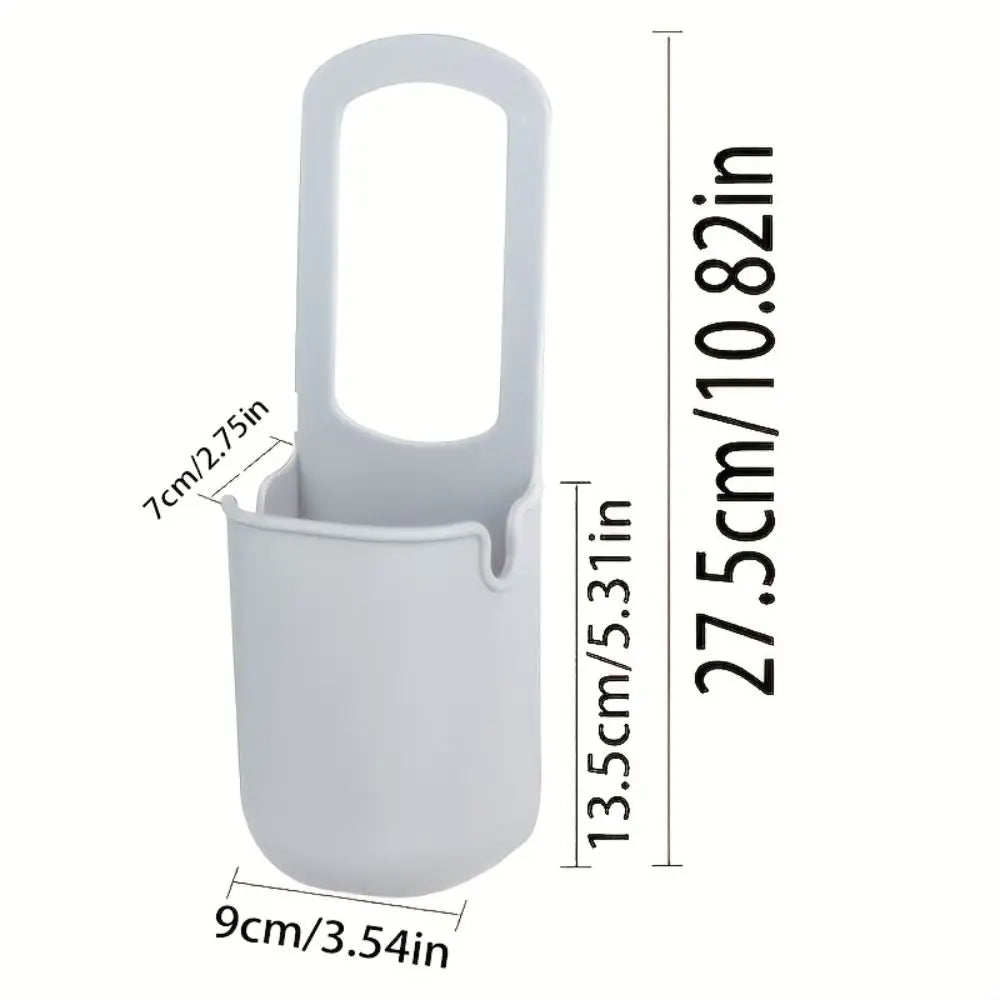 Cute Silicone Cup Holders Large Capacity Portable Baby Stroller Cup Rack Bottle Storage Bag Cartoon Face Water Bottle Pouches