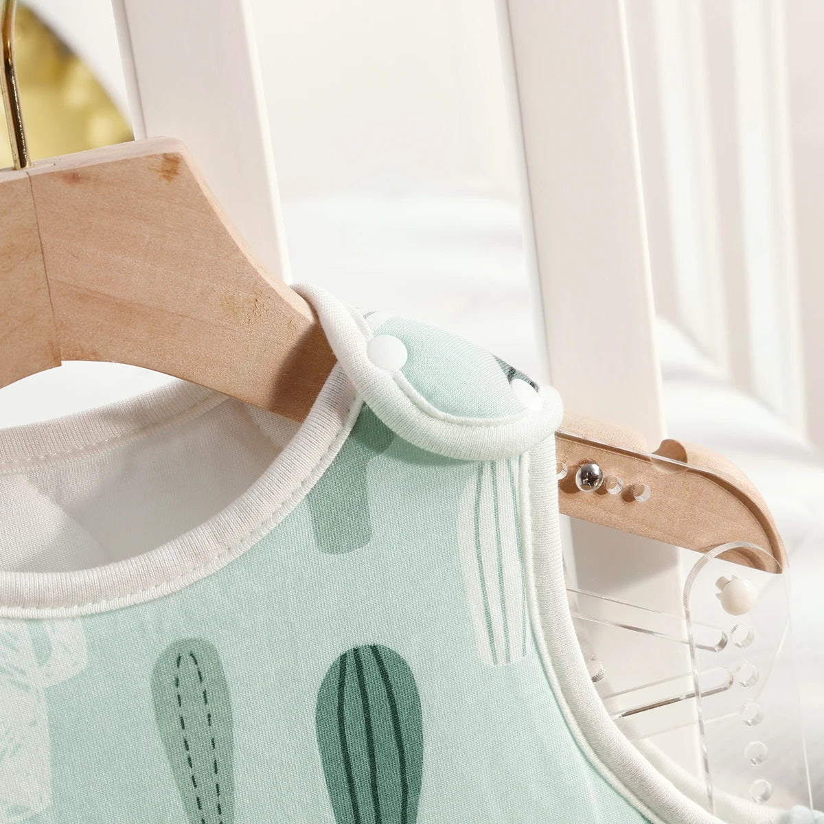 Happyflute Unisex Baby Sleep Sack, 100% Cotton Baby Sleeping Bag TOG 1, Wearable Blanket Baby, 2-Way Zipper Sleeping Bag Sack