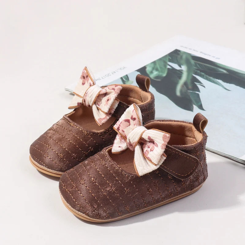 New Spring And Autumn Baby Girls First Walking Indoor Outdoor Toddler Shoes With Fashion Design For 0-18M Baby Princess Shoes