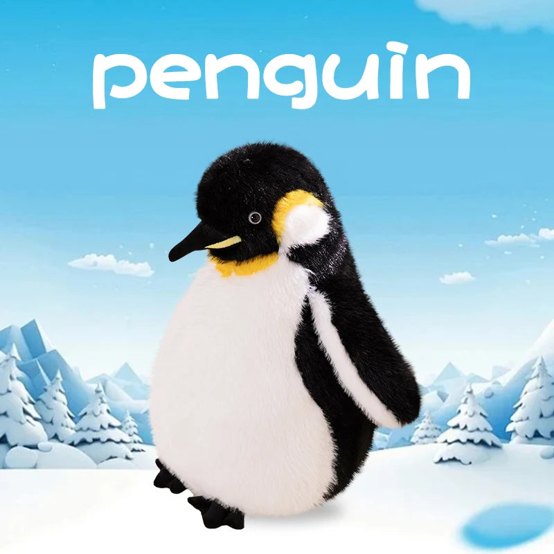 Kawaii Fat Penguin Plush Toy Soft Stuffed Animal Cute Baby Doll Kids Gift for Children Girls Huggable Birthday Toy