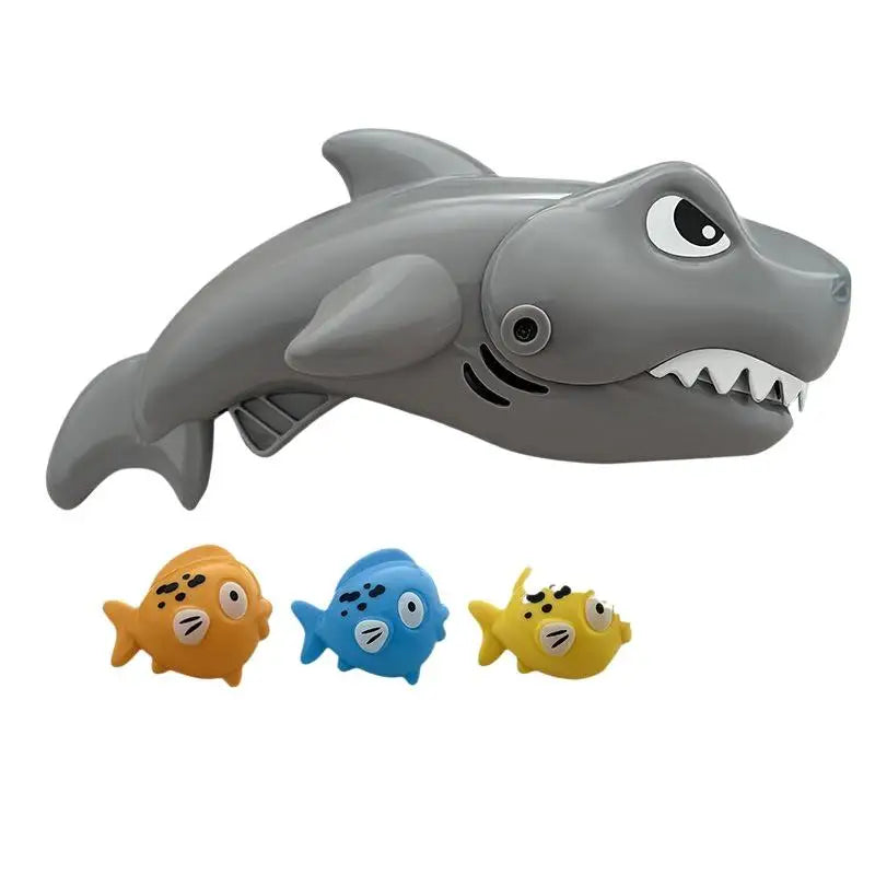 Kids Interactive Bathtub Toy Set, 5Pcs Big Shark Eats Small Fish, Fun Water Game, Ideal Children's Gift