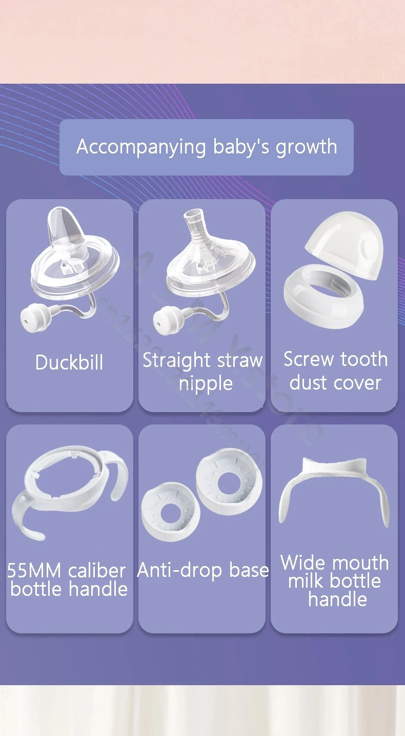 ANPEI Suitable for Avent   wide-bore bottle handle / teat / bottle base / screw teeth - dust cap / bottle accessories