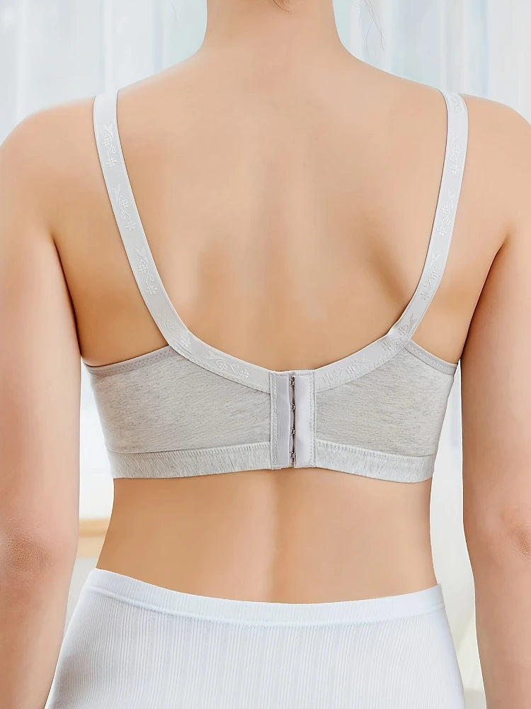 Cotton Nursing Bra Summer Breathable Breastfeeding Bras for Women Maternity Bra Plus Big Size Easy Feeding Bra Wire Free