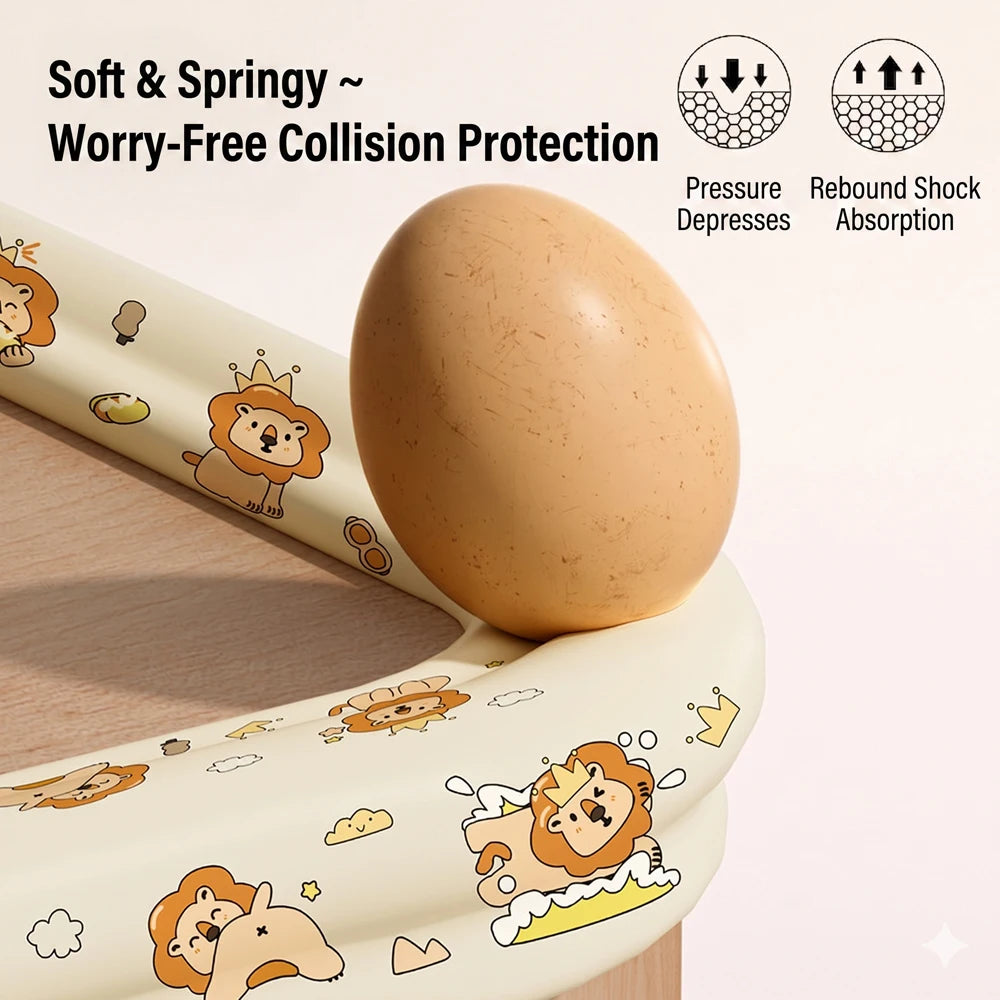5PCS Baby Safety Protection Strip Cartoon Animal Foam Children Bumper Strips Kids Furniture Table Edge Guards Corner Protector