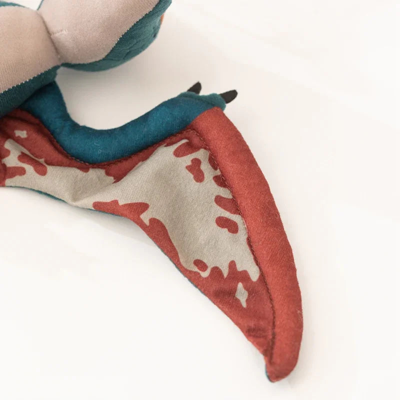 Hot 12cm Cyan Pterosaur Plush Toy Embossed Dinosaur Stuffed Animal Soft Prehistoric Creature For Kids Birthday Gift Room Decor