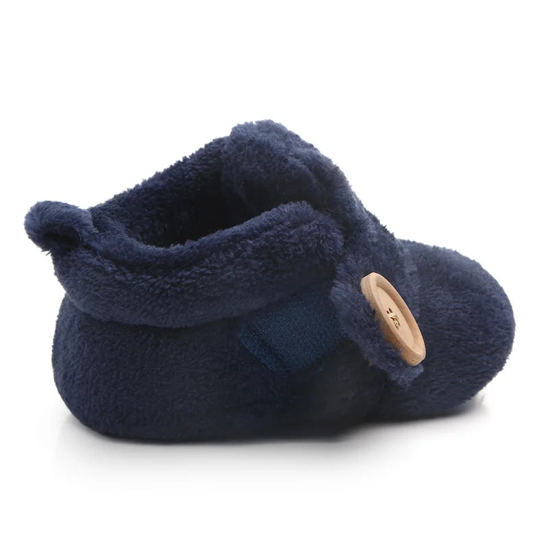 Cute Baby Girl Boy Casual Shoes Warm Plush Mutilcolor Lovely Soft Soled Walking Shoes Fashion Design Infant Shoes First Walkers