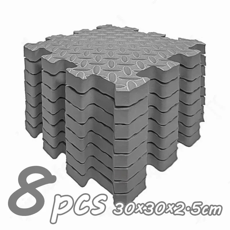 Baby Crawling Play Mat Nonslip Puzzle Gym Mat 8 Pcs 2.5cm Thick for Childrens Room Eco Friendly