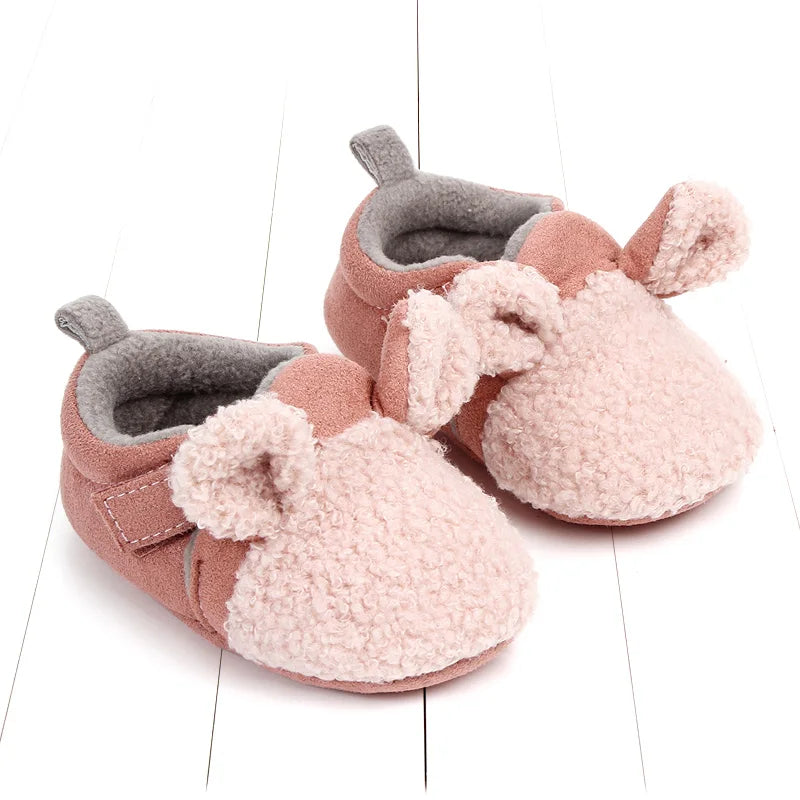Baby Winter Shoes Cute Animal Ear Soft Cotton Warm and Comfortable for 0-18 Months Boys and Girls 2024 New Fashion  D2028 D2097
