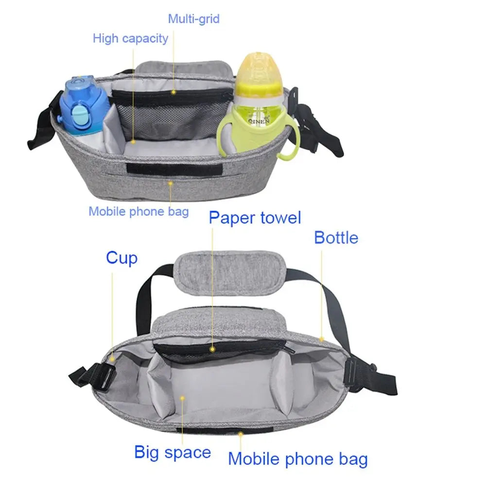 Nappy Bags Mummy Bag Baby Stroller Accessories Stroller Cup Holder Bottle Holder Stroller Storage Bag Baby Pram Organizer