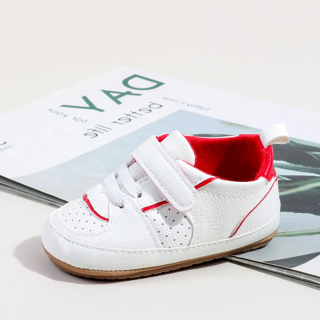 2025 New Style Baby Unisex First Walking Indoor Outdoor Toddler Shoes For 0-18Months With High Quality PU Leather And TPR Sole