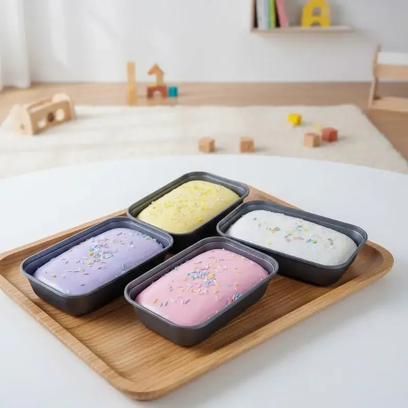 Box Cake Squishy Ornament, Slow Rising Soft Squeeze Decor, Stress Relief Hand Kneading Desktop Ornament for Party & Daily Use